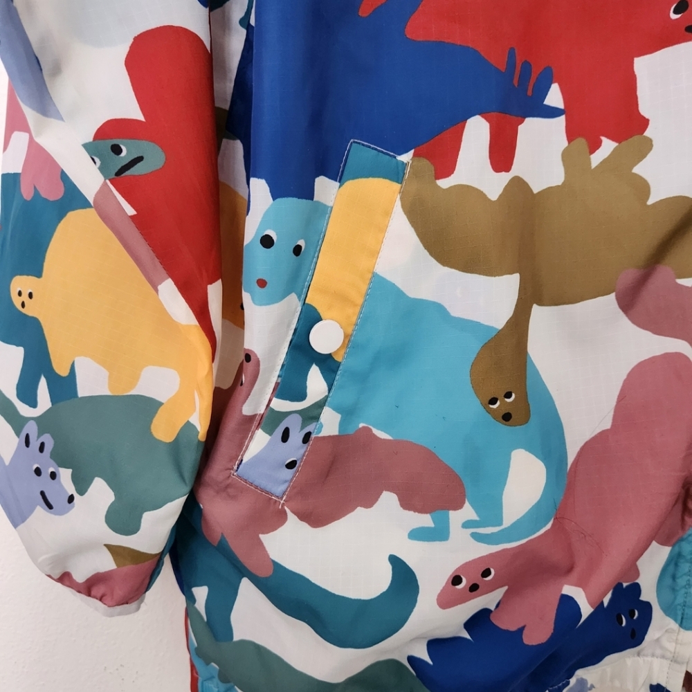 Dinos All Over Rain Jacket By Bobo Choses Size 10/11 Boy Or Girl - Picture 8 of 9